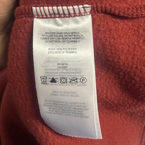 Columbia Sportswear Red Fleece Lightweight Pullover Quarter Zip men Jacket-Small - Picture 6 of 13